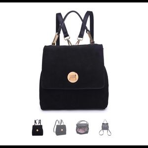 Moda Luxe Antoinette Genuine Suede Backpack